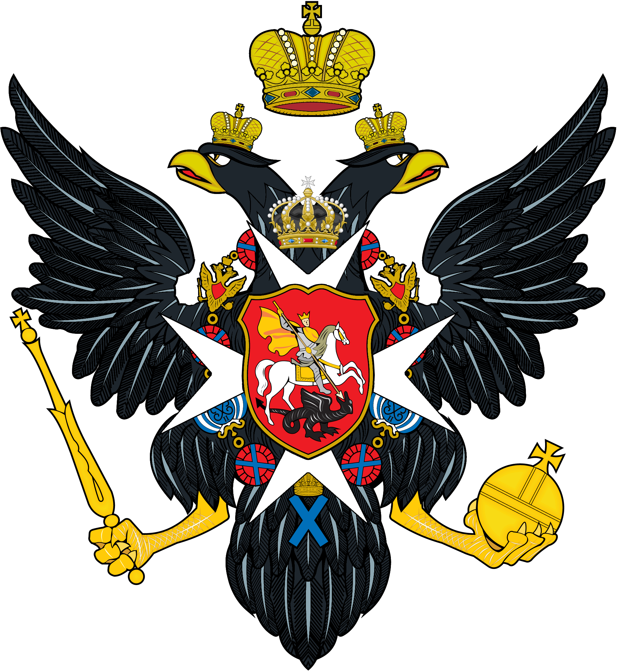 Coat Of Arms Of Russia PNG Isolated File