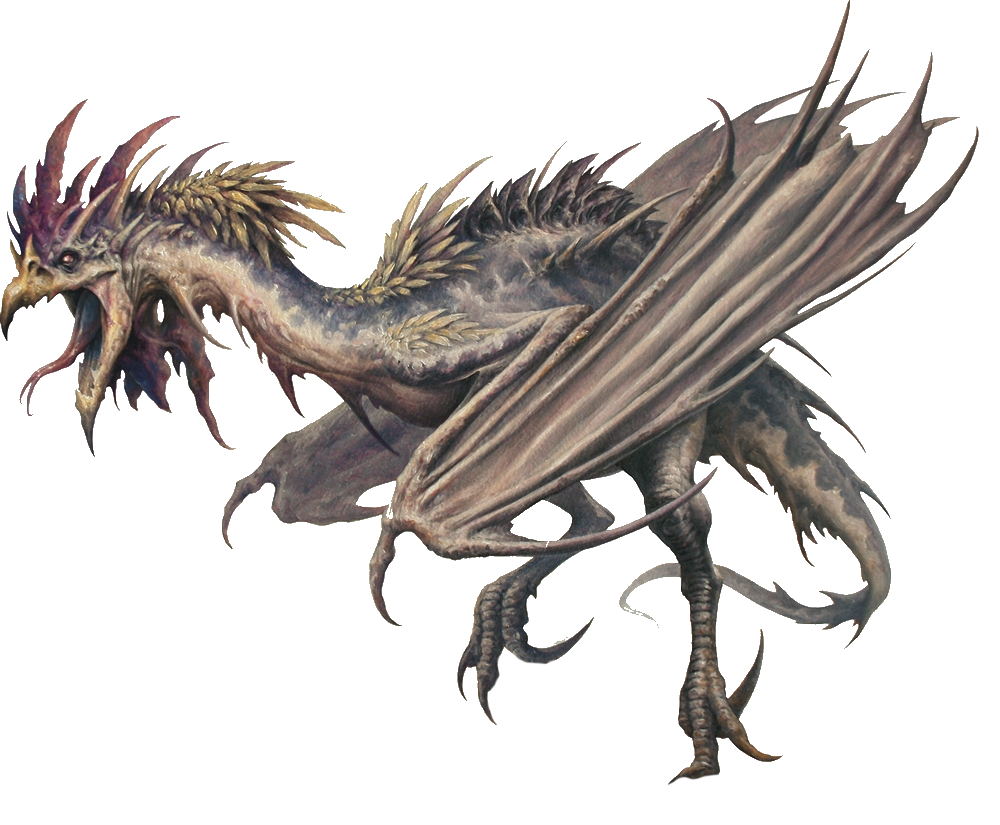 Cockatrice Dragon PNG HD Isolated