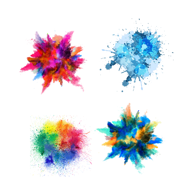 Color Splash PNG Isolated Pic