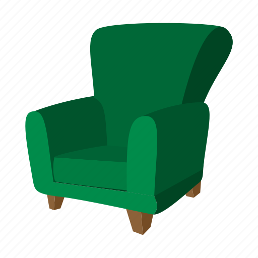 Comfy Green Armchair PNG Pic