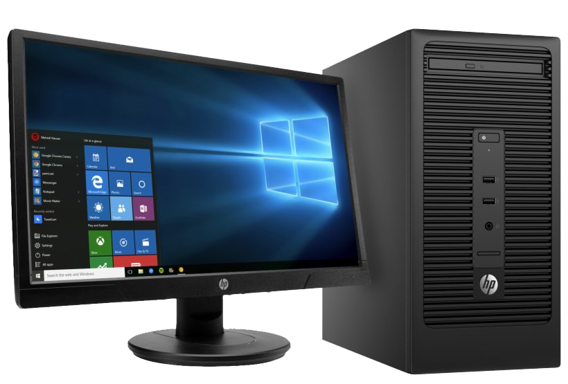 Computer Desktop PC PNG Isolated File