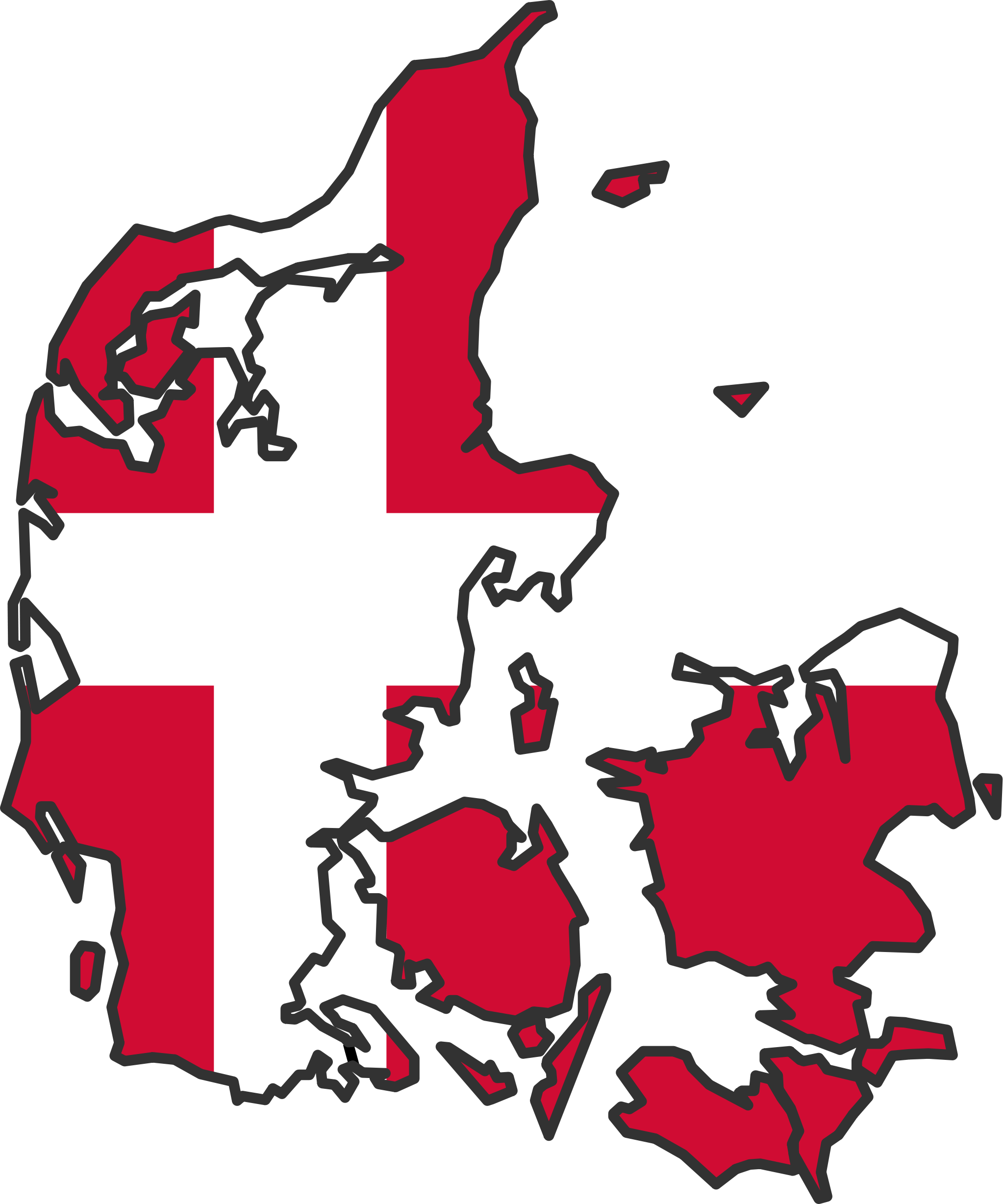 Copenhagen Flag PNG HD