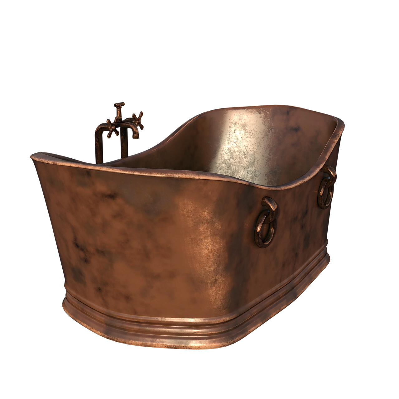 Copper Bath Tub PNG Pic