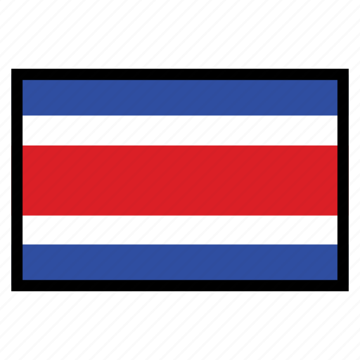 Costa Rica Flag PNG HD Isolated