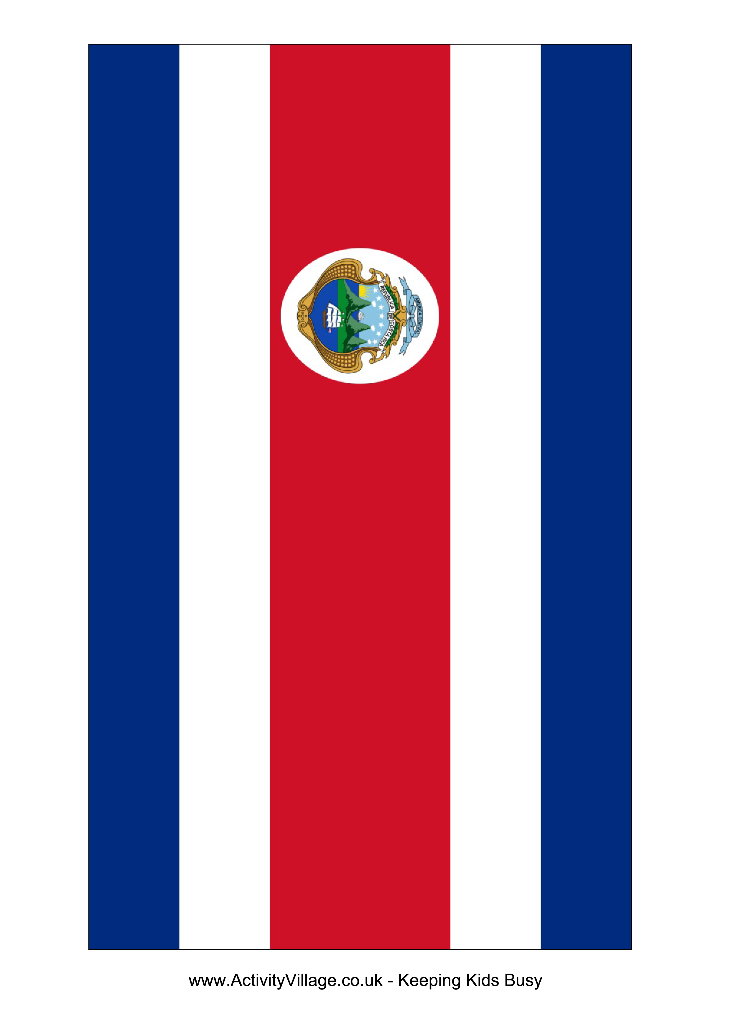 Costa Rica Flag PNG Pic