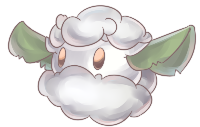 Cottonee Pokemon PNG Isolated HD