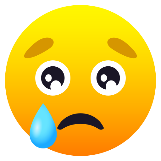 Cry Emoji PNG Transparent