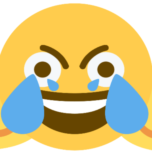 Cry Laugh Emoji PNG Isolated HD