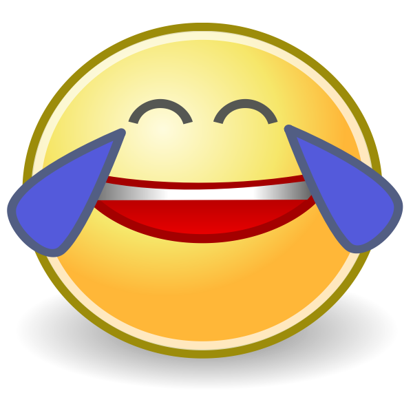 Cry Laugh Emoji PNG Isolated Pic