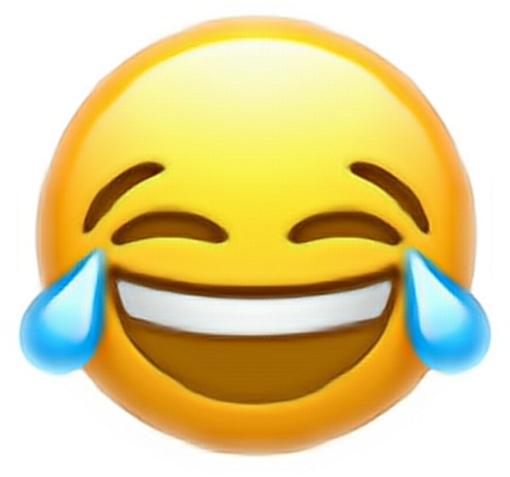 Cry Laughing Emoji PNG Isolated File