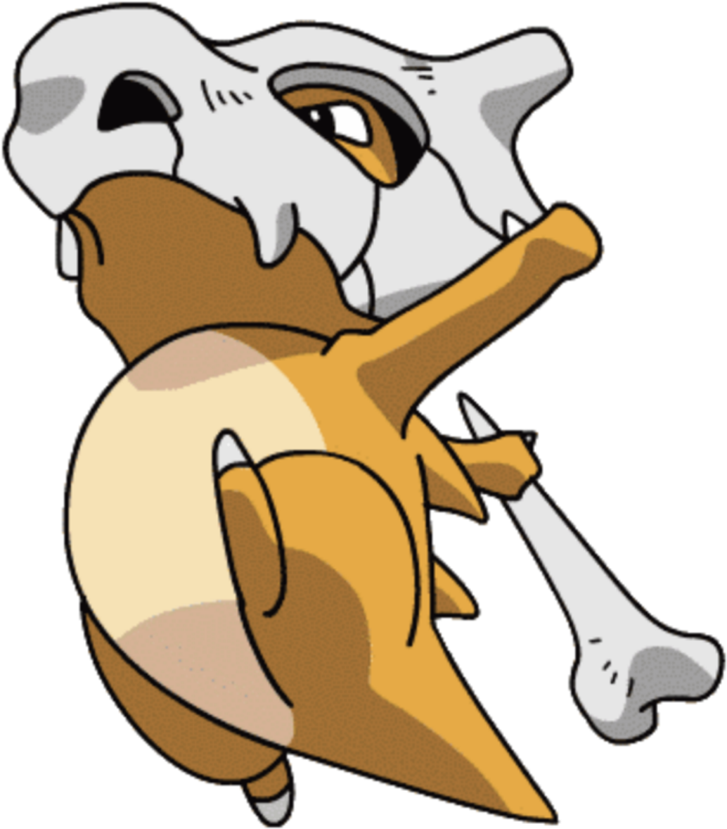 Cubone Pokemon PNG Isolated Picture