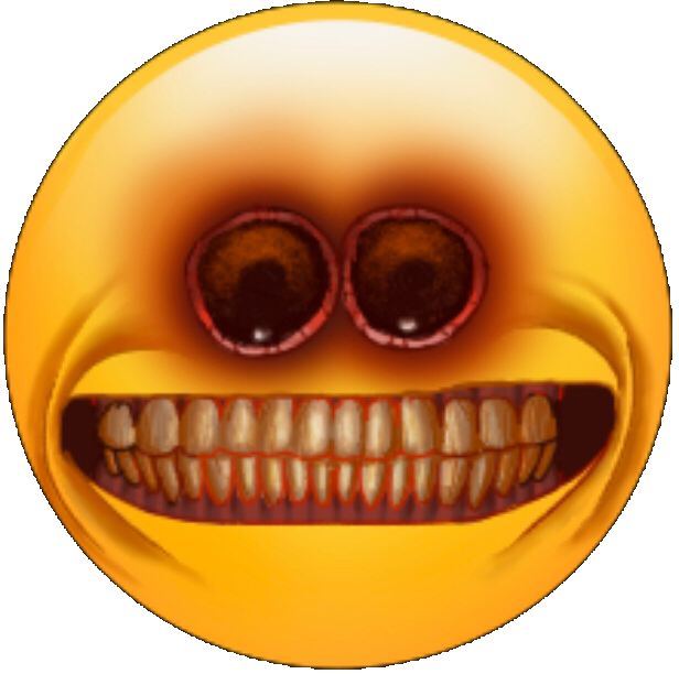 Cursed Emoji PNG Isolated HD