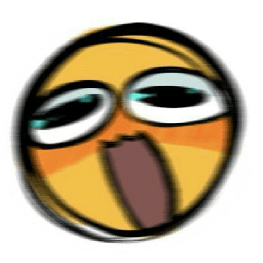 Cursed Emoji PNG Isolated Photo
