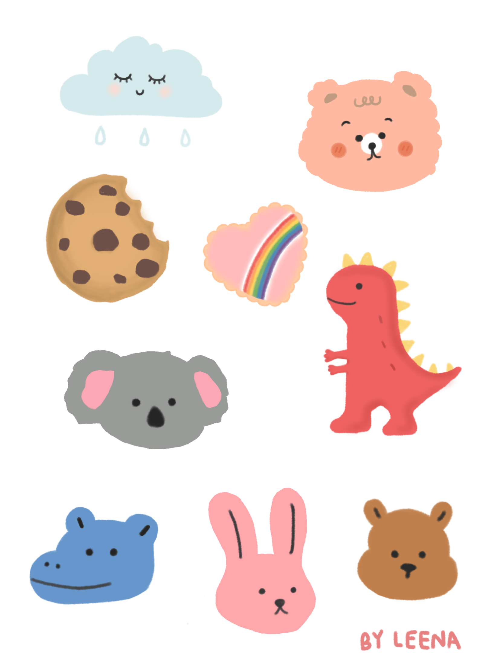 Cute Sticker PNG Image