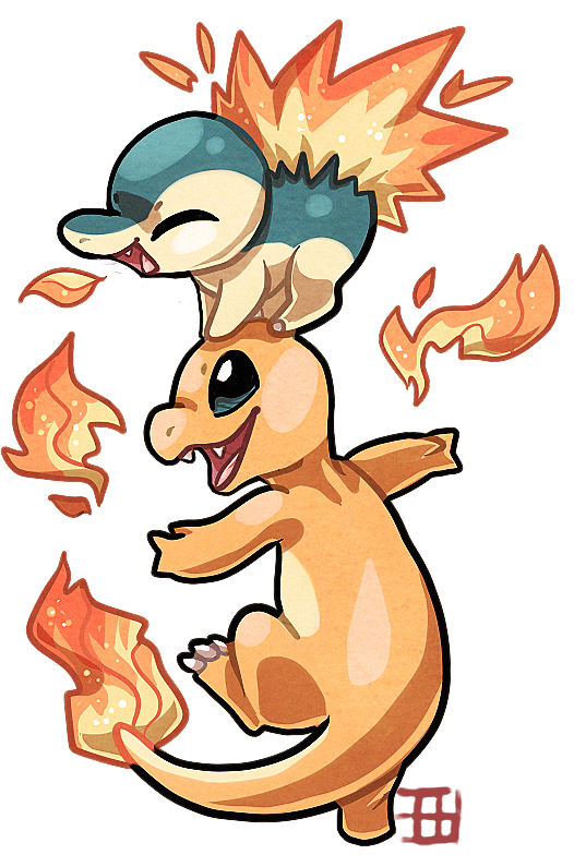 Cyndaquil Pokemon PNG Isolated HD