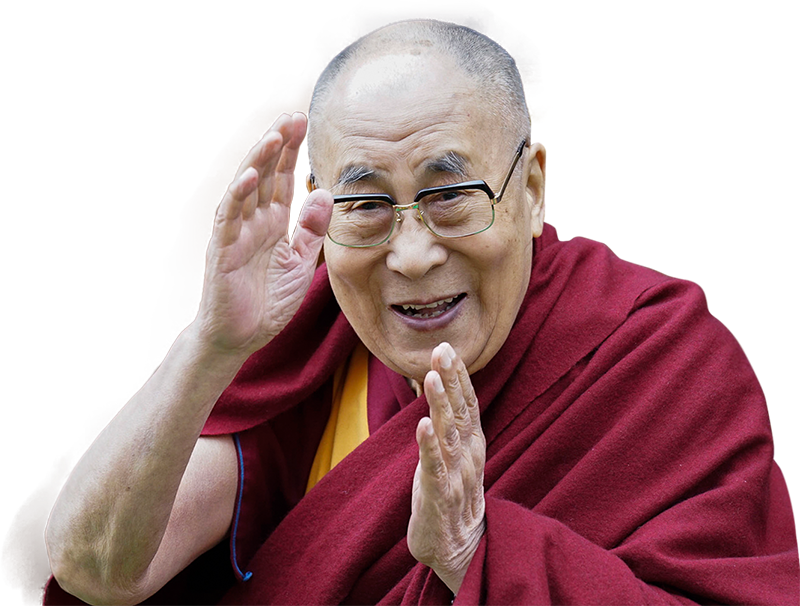 Dalai Lama PNG Isolated Photo