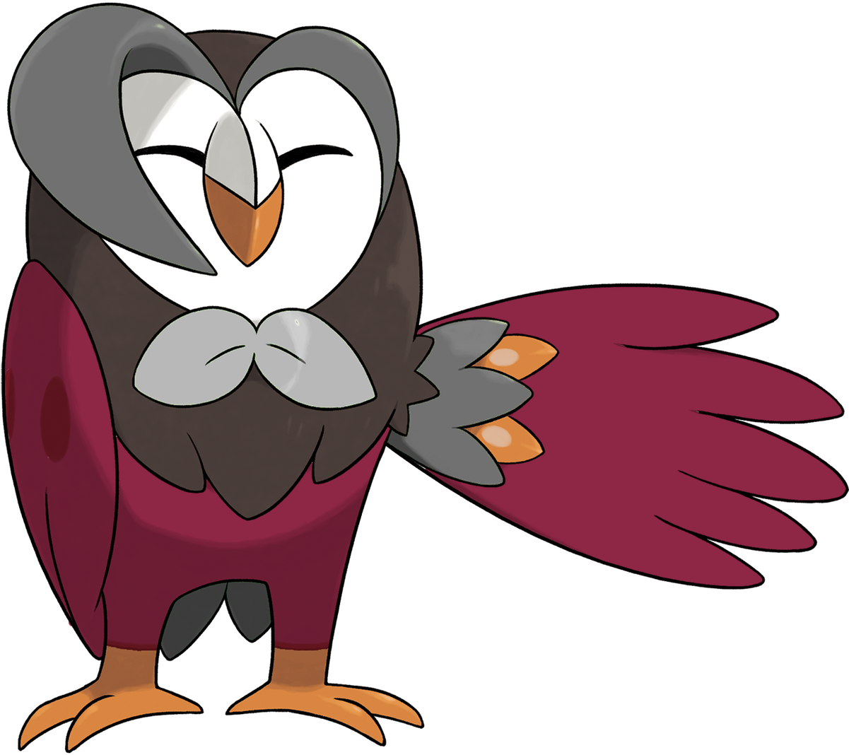 Dartrix Pokemon PNG Isolated Photos