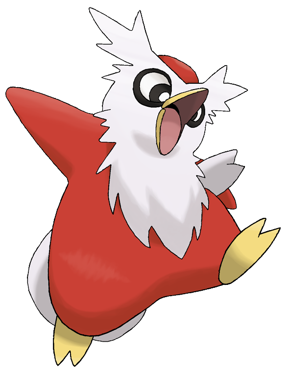 Delibird Pokemon PNG Isolated Clipart