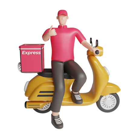 Delivery Bike PNG Clipart