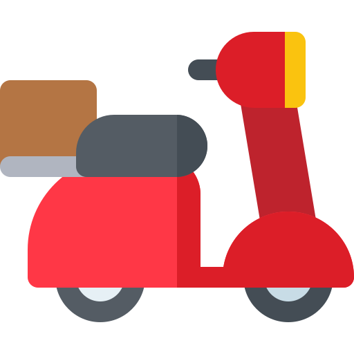Delivery Bike PNG Image