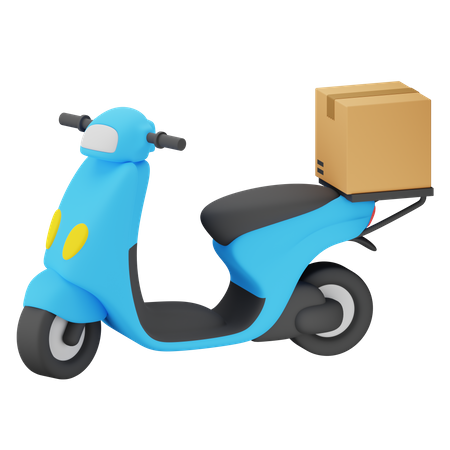 Delivery Bike PNG Picture