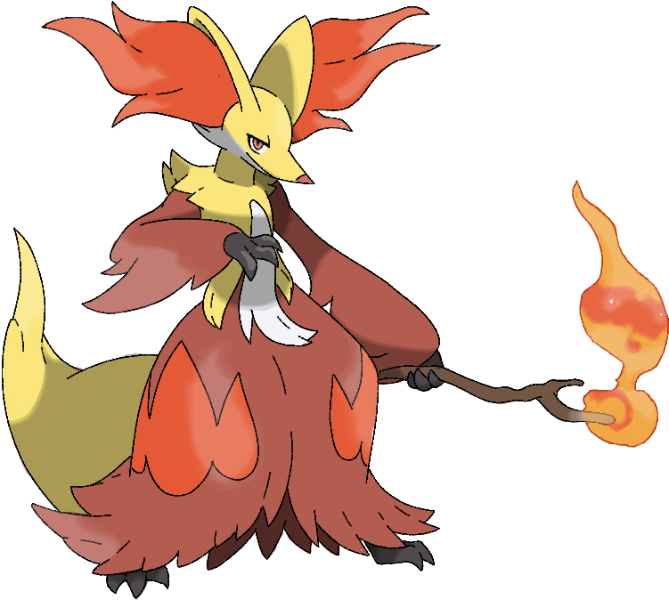 Delphox Pokemon PNG Image