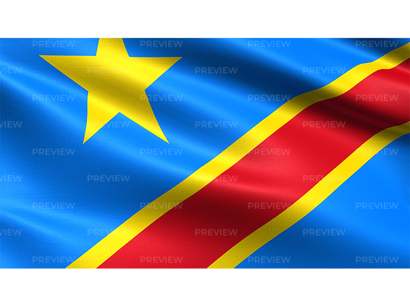 Democratic Republic Of The Congo Flag PNG Pic