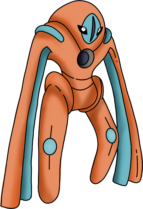Deoxys Pokemon Background Isolated PNG