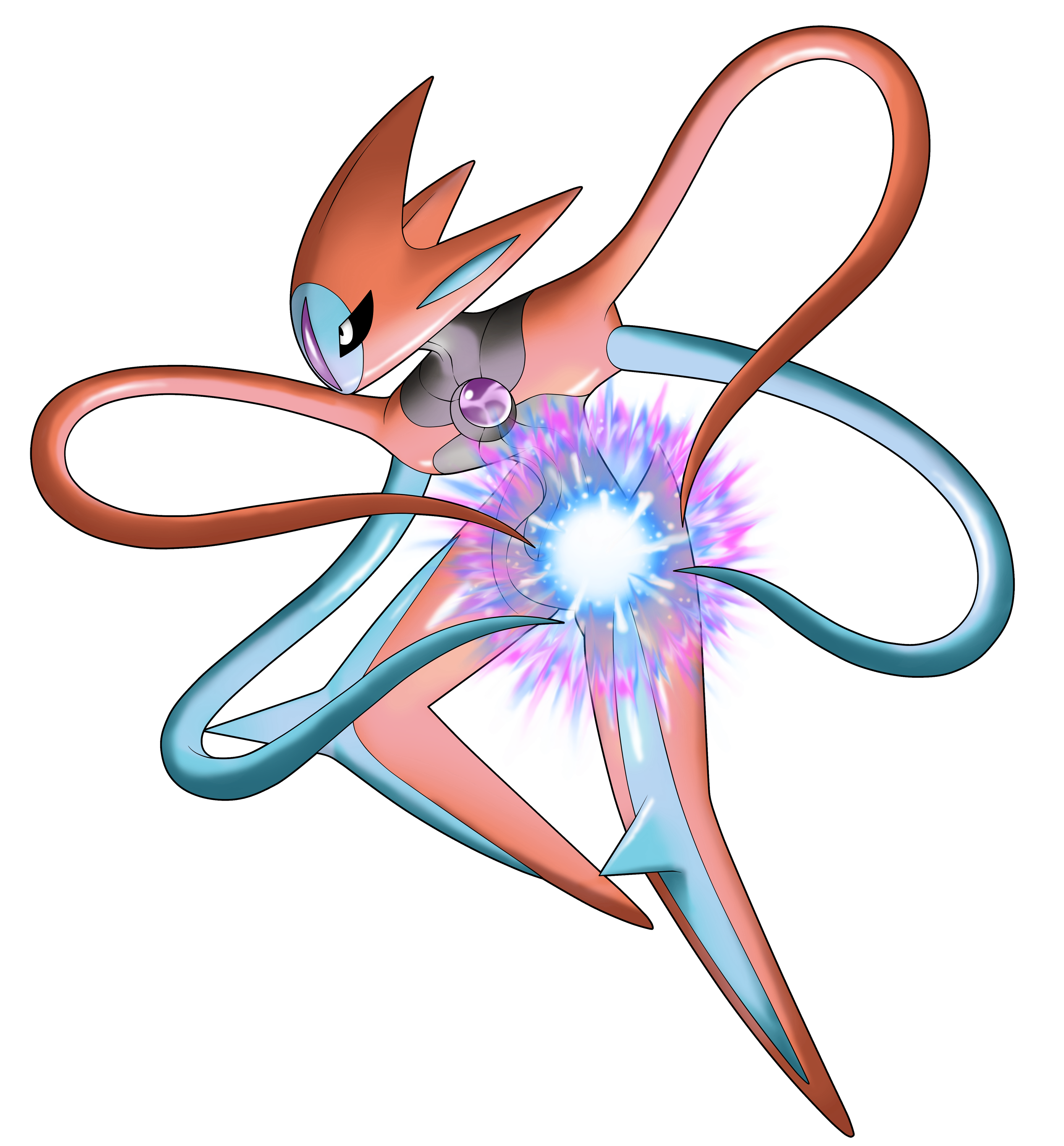 Deoxys Pokemon PNG Isolated Picture