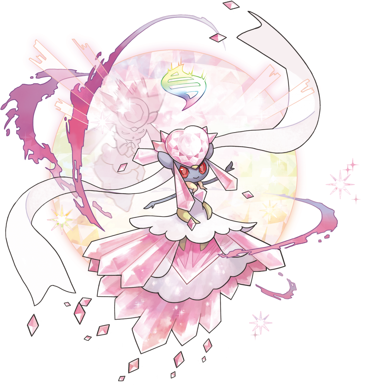 Diancie Pokemon PNG HD Isolated