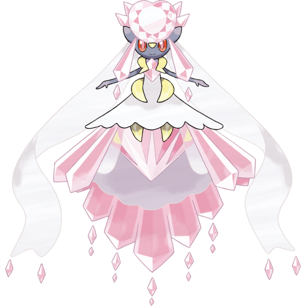 Diancie Pokemon PNG Isolated Image