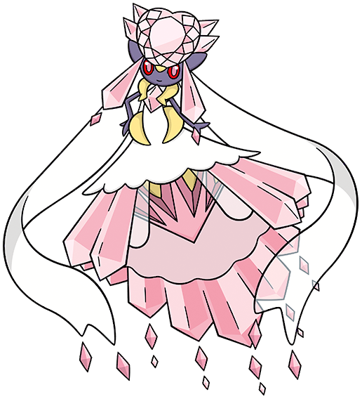 Diancie Pokemon PNG Isolated Pic