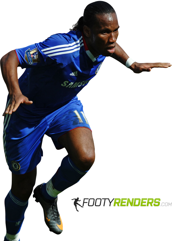 Didier Drogba PNG Isolated HD