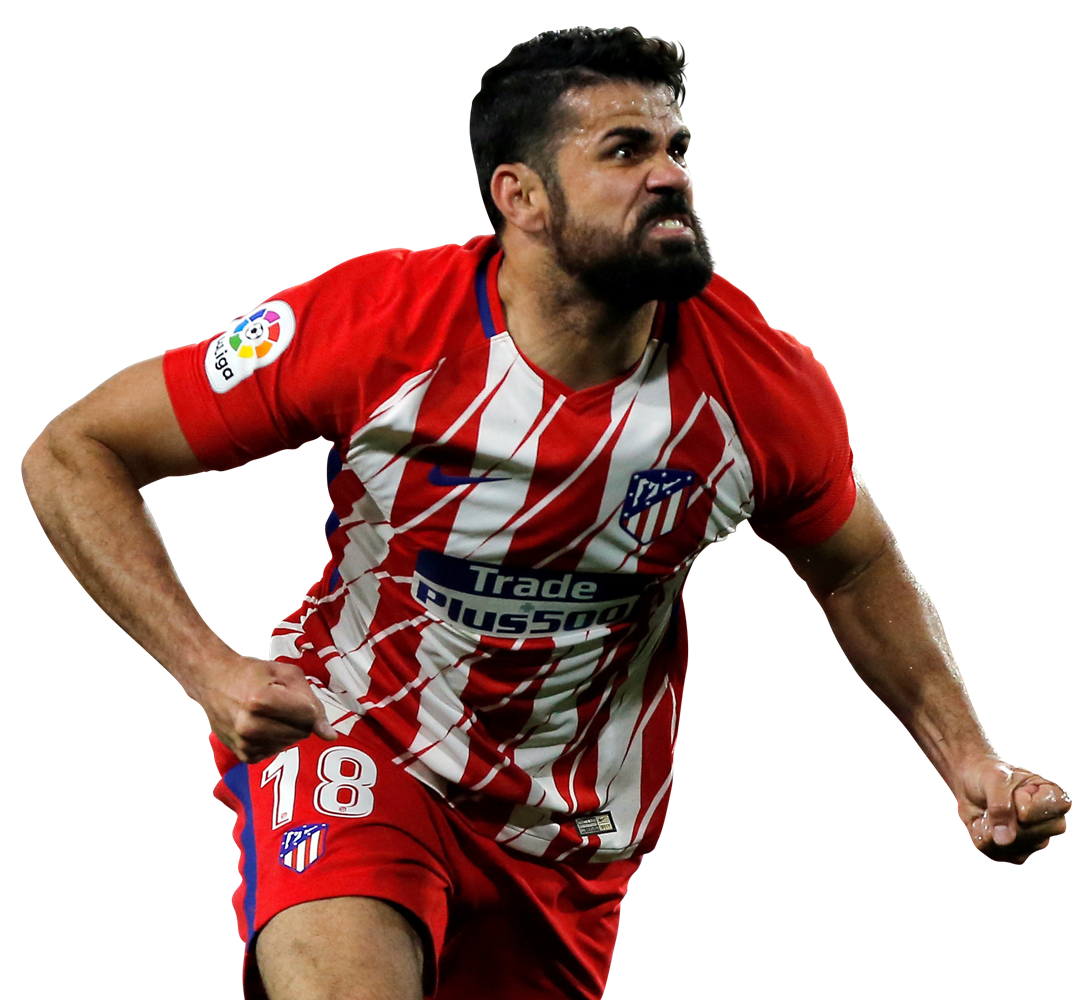 Diego Costa Atlético Madrid PNG HD Isolated