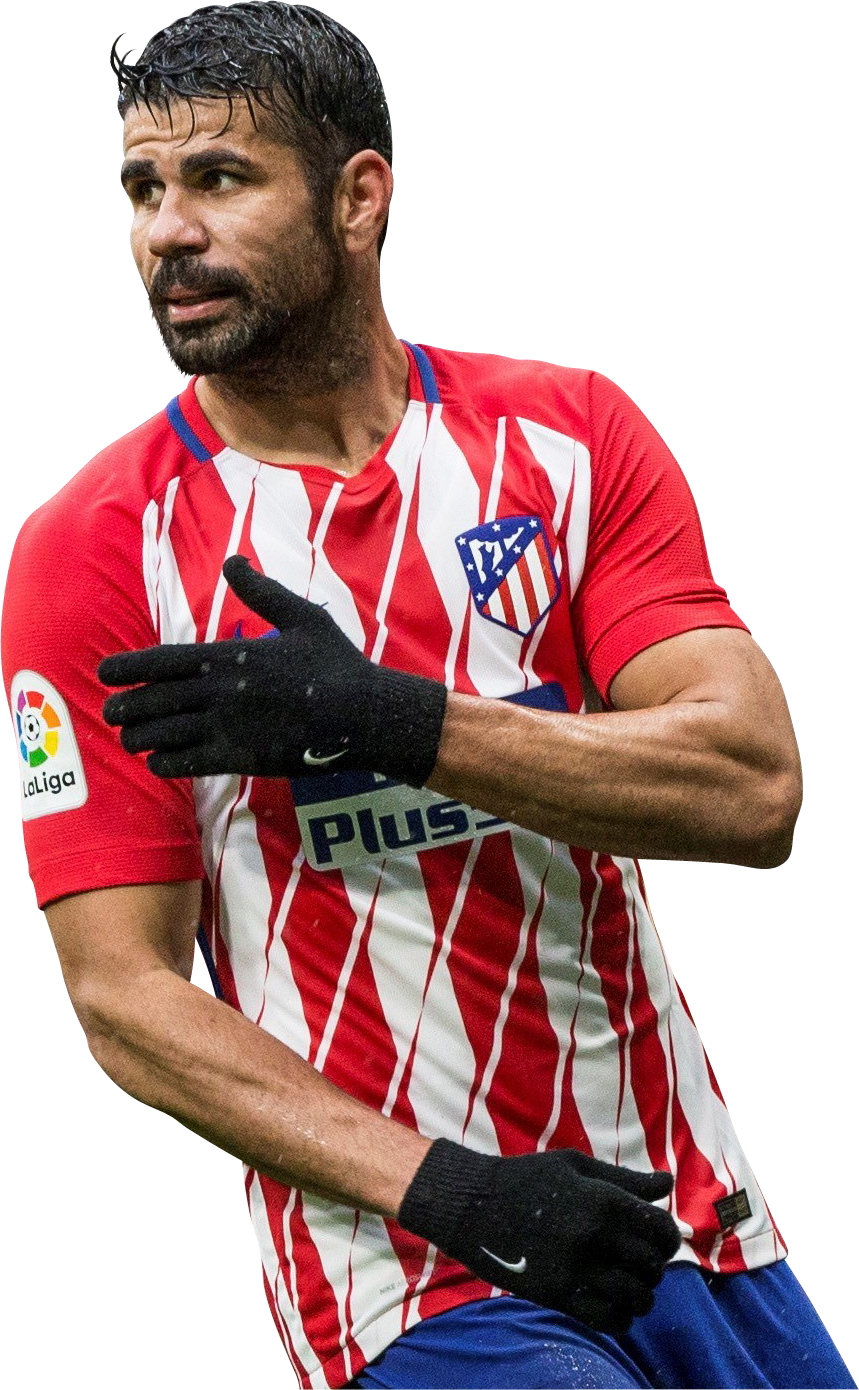 Diego Costa Atlético Madrid PNG Transparent