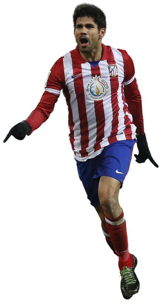 Diego Costa Atlético Madrid Transparent PNG