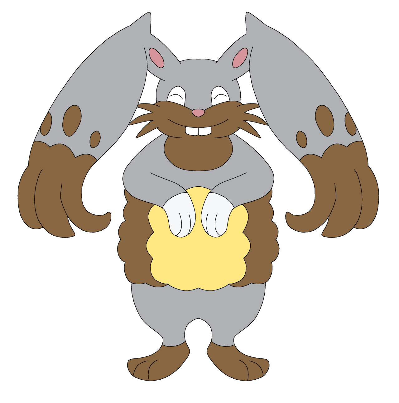 Diggersby Pokemon PNG Isolated HD