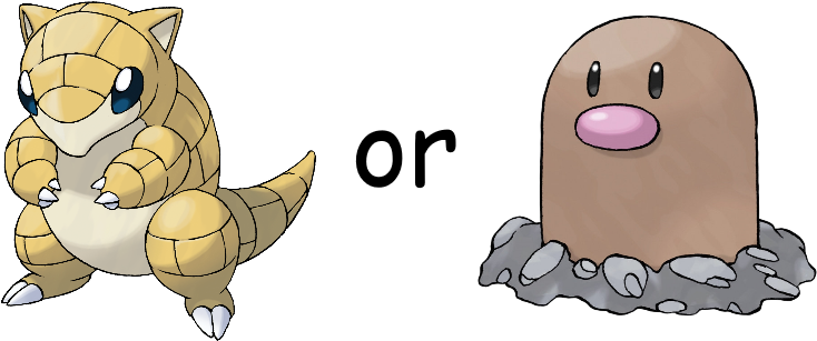 Diglett Pokemon Background Isolated PNG