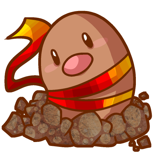 Diglett Pokemon PNG HD Isolated