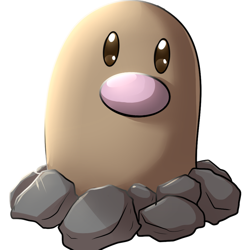 Diglett Pokemon PNG Isolated Image