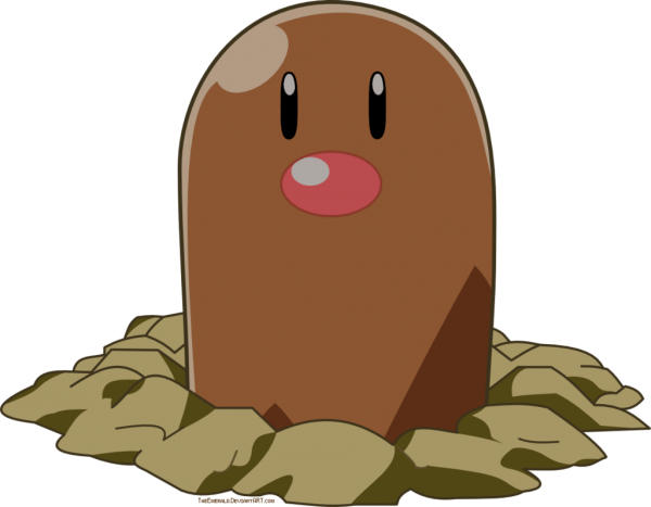 Diglett Pokemon PNG Isolated Photos