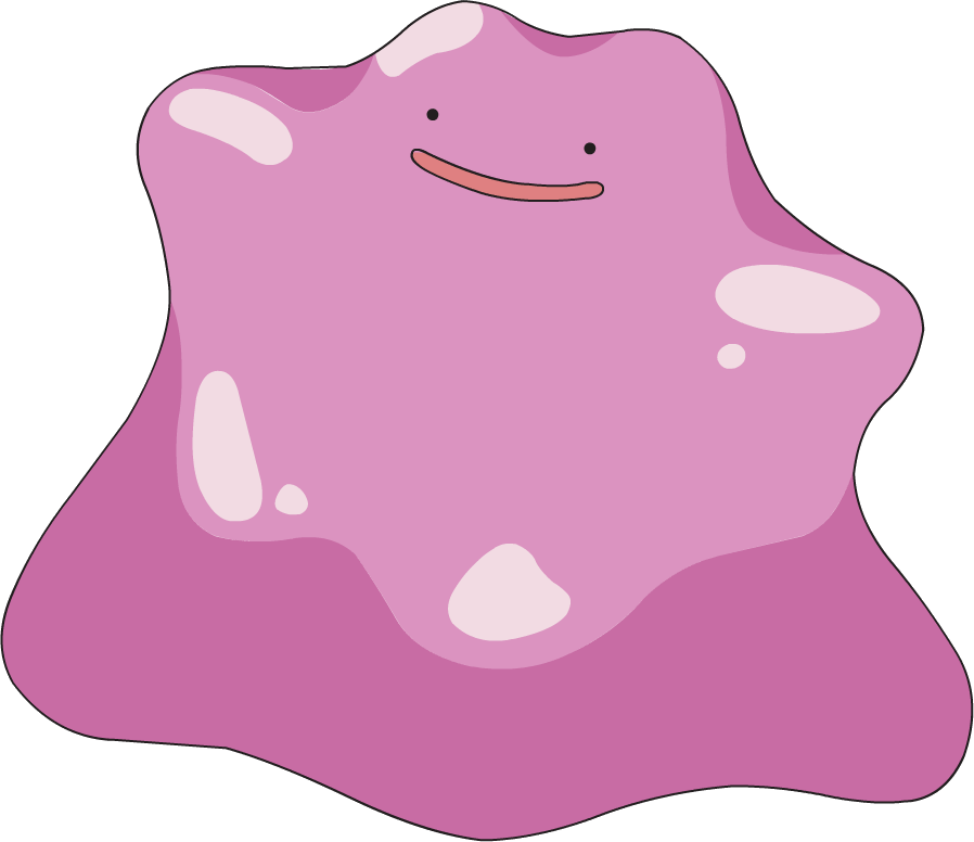 Ditto Pokemon PNG Background Image