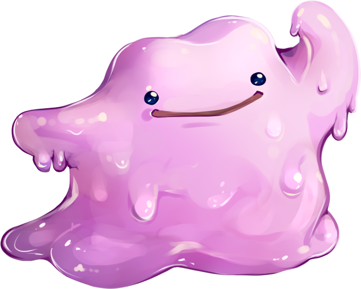 Ditto Pokemon PNG Isolated Clipart