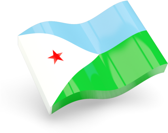 Djibouti Flag PNG Pic