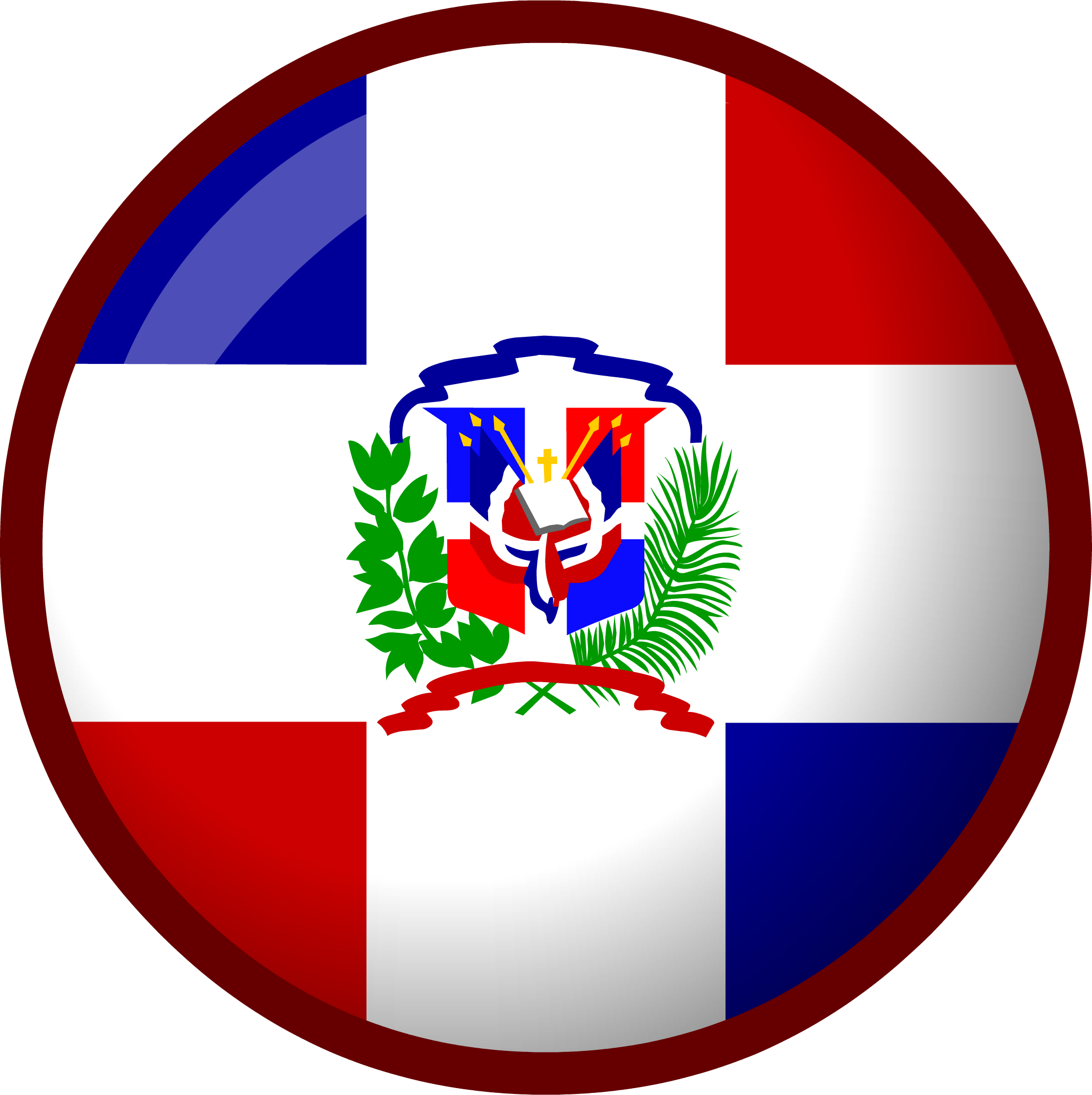 Dominican Republic Flag Download PNG Image