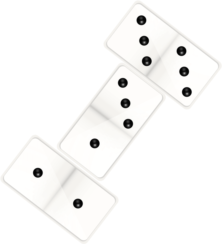Dominoes PNG Isolated Transparent Image