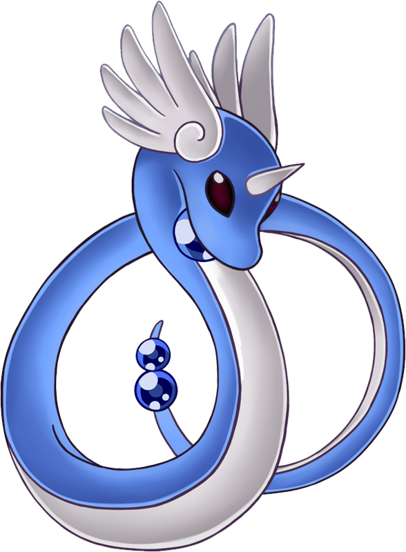 Dragonair Pokemon PNG Isolated Picture