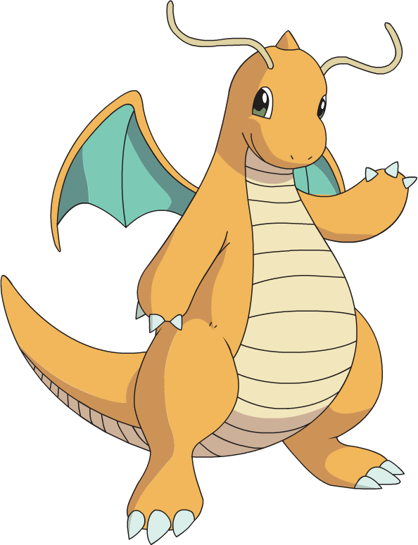 Dragonite Pokemon PNG HD Isolated
