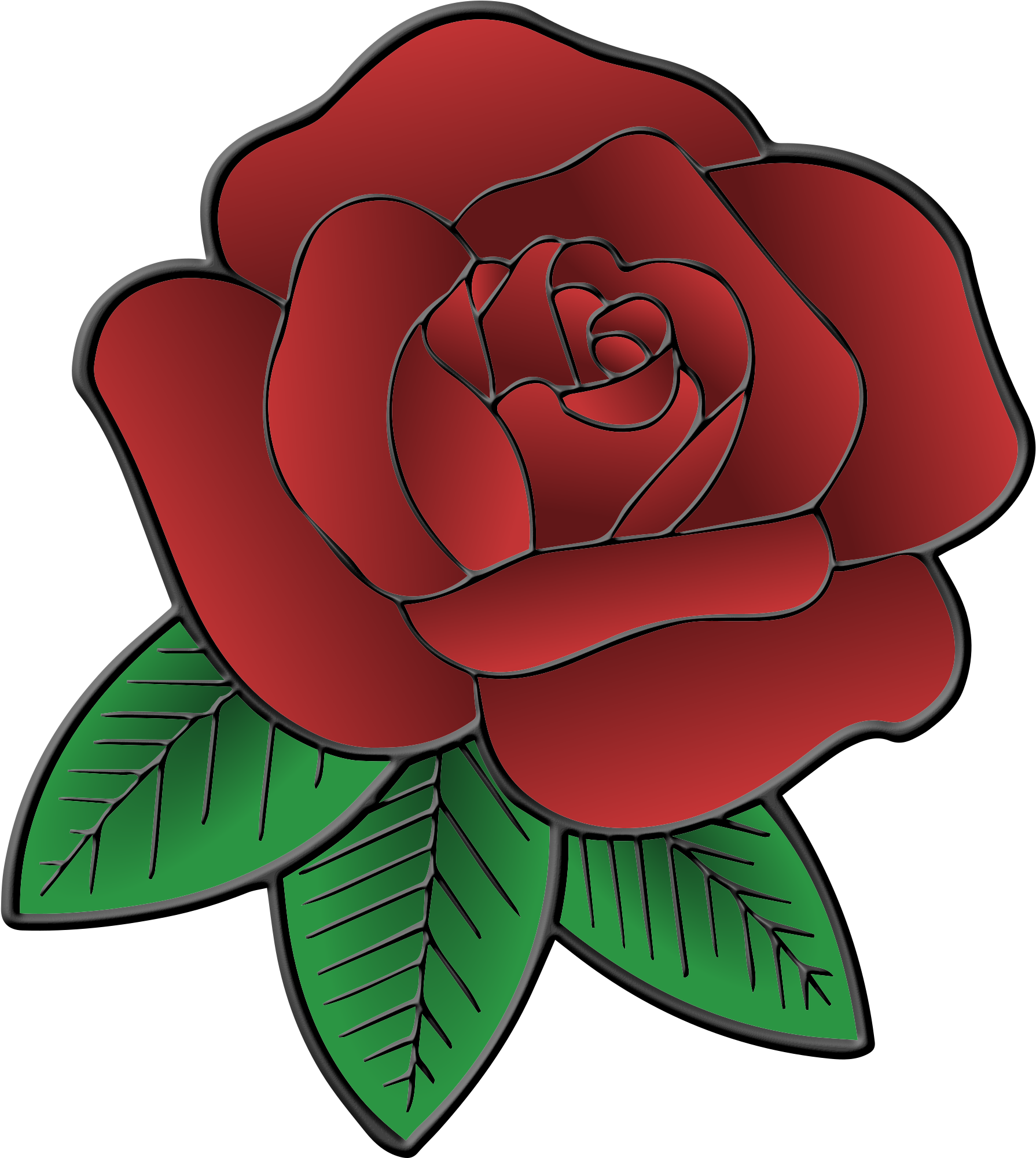 Drawing Of A Rose PNG