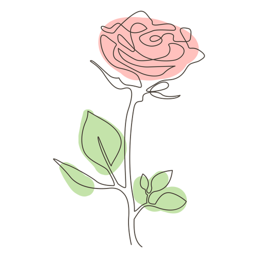 Dibujo de una Rosa PNG transparente |  PNG Mart